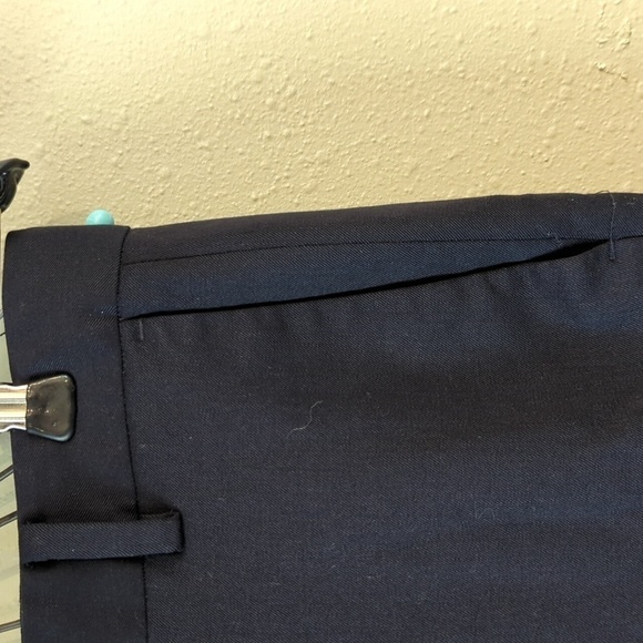 Everlane Wool 28x32 Mens Slacks Dress Pants Dark Blue Old Money - Picture 5 of 9